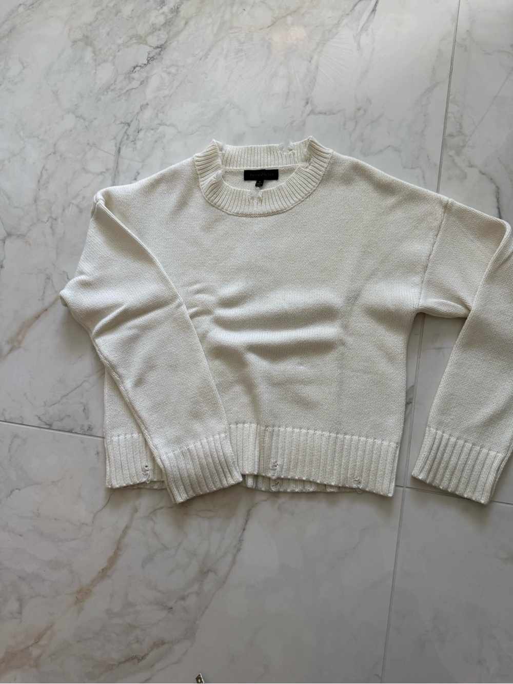 Dance & Marvel Cream Crewneck Sweater